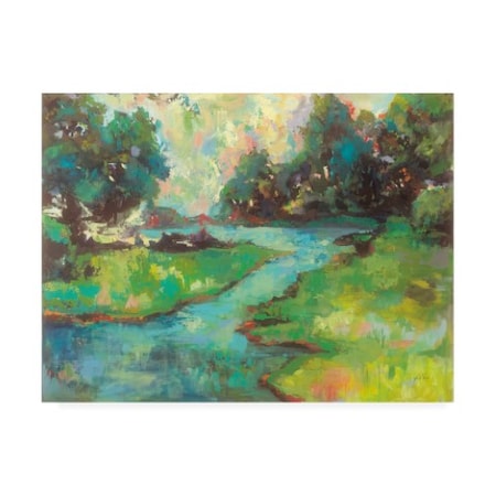 Jeanette Vertentes 'Landscape In The Parks River' Canvas Art,35x47